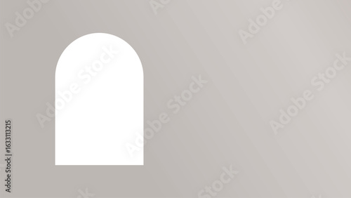 Brown arch frame editable vector