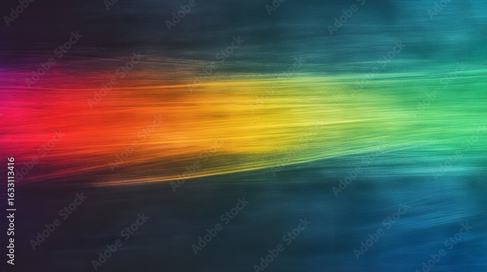 Fototapeta premium Vibrant, multicolored abstract design with horizontal streaks.