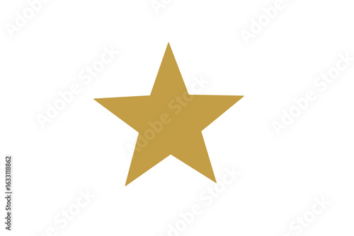 gold star isolated on white