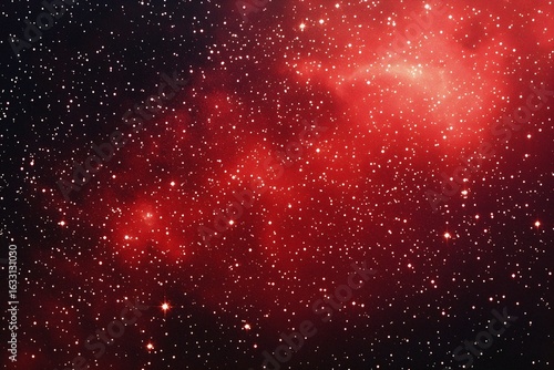 Starry sky background, red night sky full of stars, glowing stars in the dark space, starry background, dark night, stars in the distance, starlight, dark background with a red glow, night sky.	
