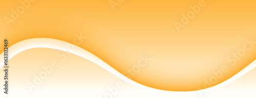 Gradient orange background with smooth, wavy texture. The background features a blend of orange and white, creating a soft, flowing effect. Minimal abstract wavy gradient vector background