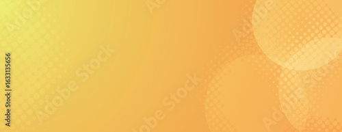 A vibrant halftone orange background with a gradient effect. The background features a dotted texture, blending orange and yellow hues seamlessly. Minimal halftone vector gradient background