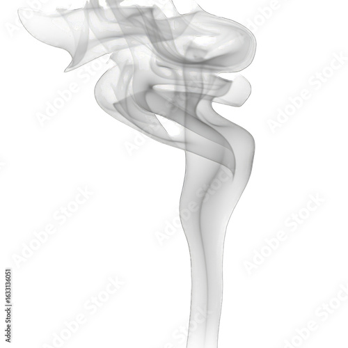 Abstract smoke plume against black (5)