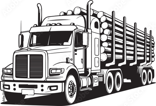 truck on a white background