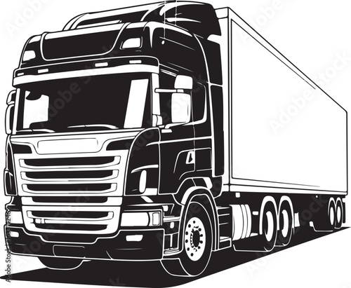 truck isolated on white background