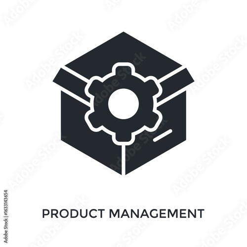 Product Management Icon Glyph Style. Vector Illustration For Graphic Design