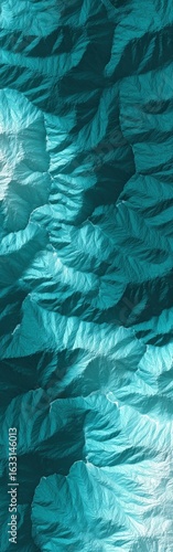 Wallpaper Mural Teal Mountain Range Aerial View Torontodigital.ca