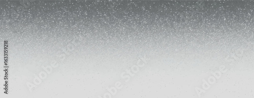 Gray gradient background with speckled texture. The background transitions from dark gray to light gray, creating a subtle, elegant effect. Gradient dark monochrome background. Gray background vector.