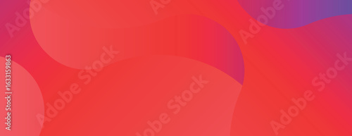 Abstract red background with smooth gradient waves. The background features red and purple hues with a soft, flowing texture. Vector. Gradient flowy background. Red background vector.