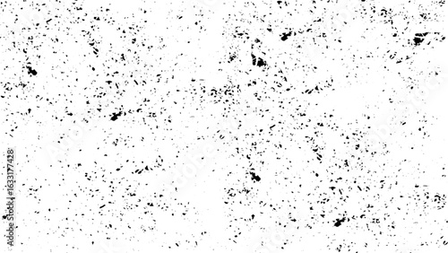 Abstract black and white mottle background elements of graphic design, empty template for all design. Distress or dirt and damage effect concept.
