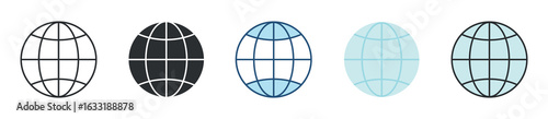 International Icon Set Multiple Style Collection