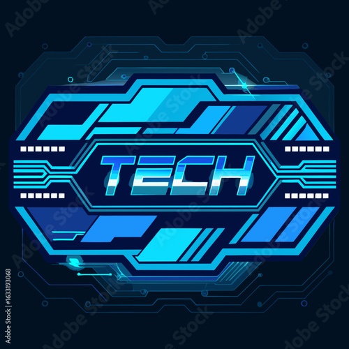 abstract technology banner vector illustration