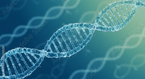 a diagonal DNA Chain of water