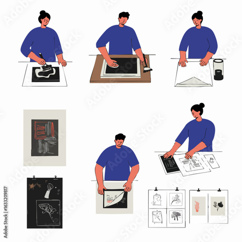 The Journey of Linocut Art: A Step-by-Step Guide to Printmaking Creativity