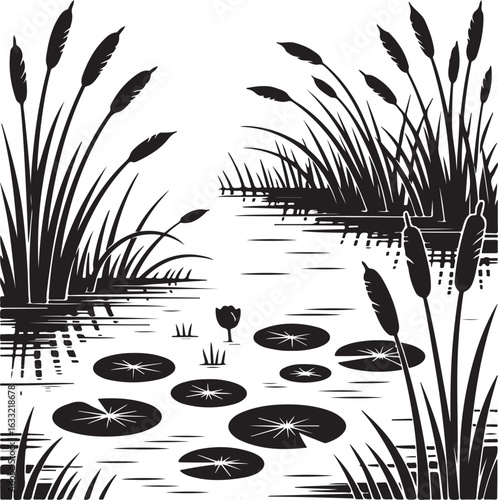 vector illustration of bamboo