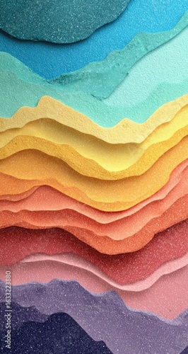 Abstract layered landscape