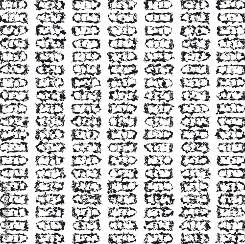 Distorted oblong figures create a playful texture.