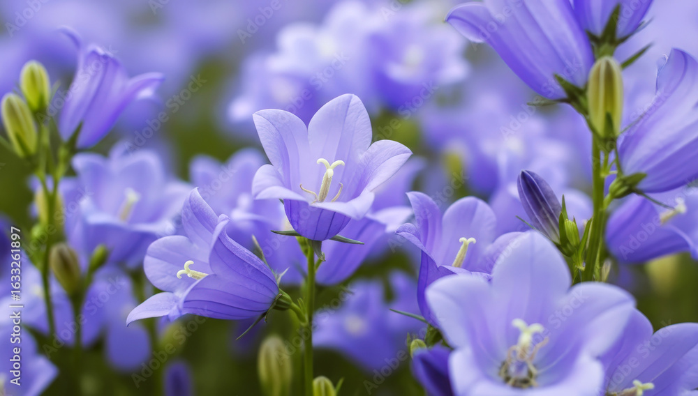 Obraz premium 아름다운 보라색 도라지꽃 클로즈업