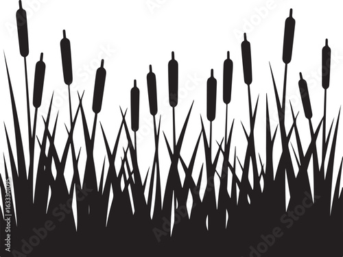 grass on white background