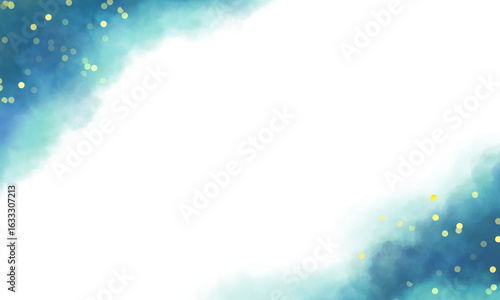 Magical dark blue smoke effect glittering  stars with glowing particles vapor and brilliant stardust,brush stroke,decorative border 