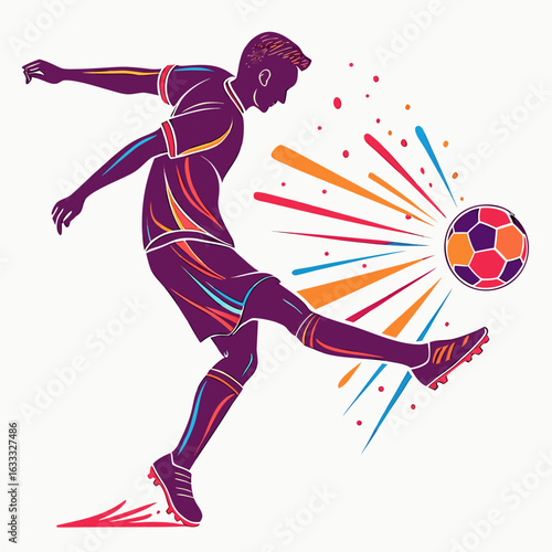 soccer player with ball