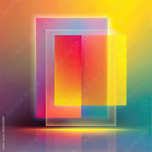 Abstract vibrant rectangles