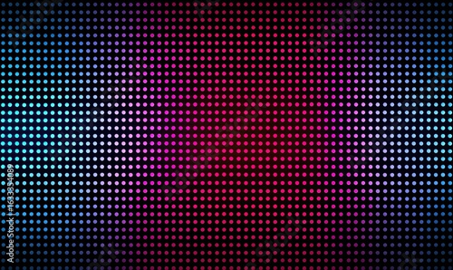 Colorful LED display grid with vibrant hues