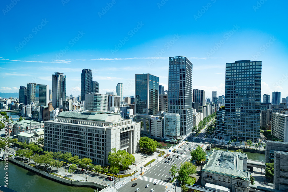 Obraz premium Urban Landscape of Osaka