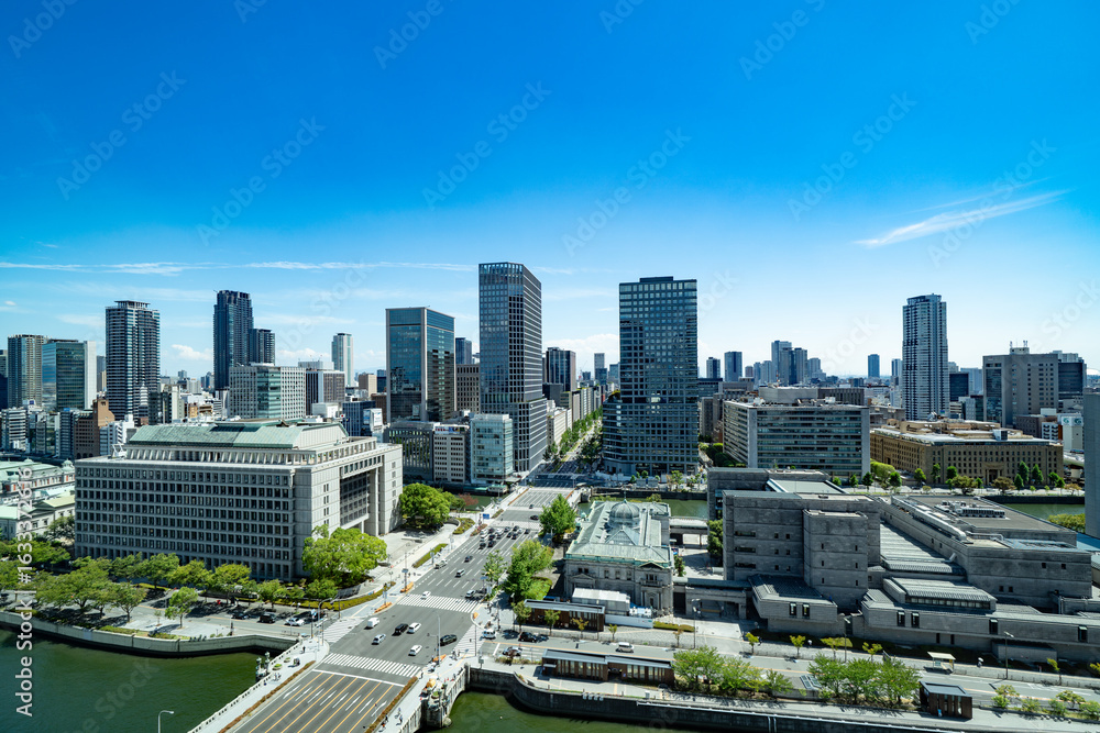Fototapeta premium Urban Landscape of Osaka