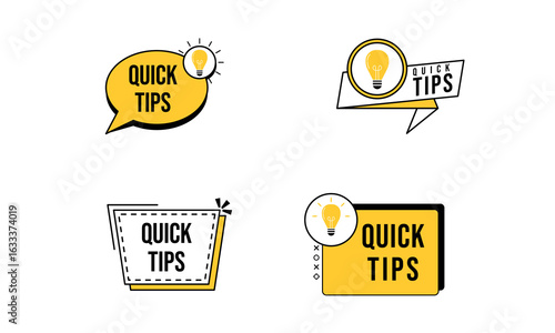 Set of Did you know vector template post icon for social media background, fun fact blank template fyi vector with lightbulb idea