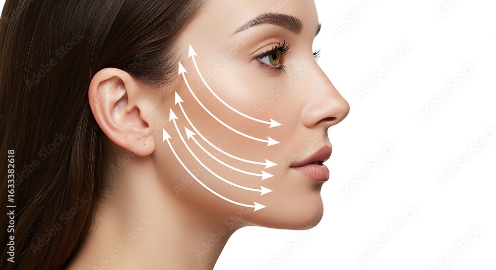 custom made wallpaper toronto digital美しい女性の横顔 リフトアップ効果