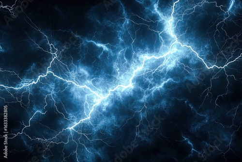 Dynamic electric arc across dark background