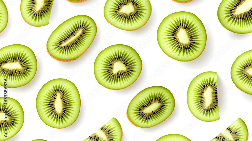 Fototapeta premium Kiwi Mini Repeating Pattern