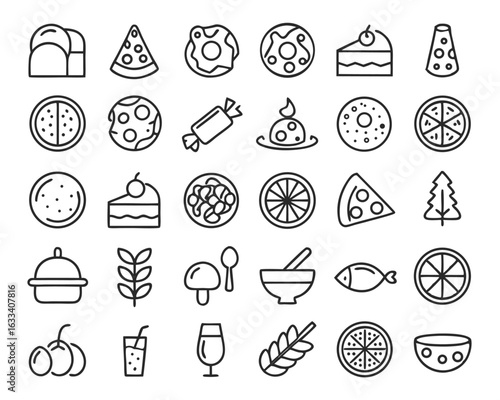 Charming hand drawn italian food collection featuring mediterranean lunch delights isolated on transparent background