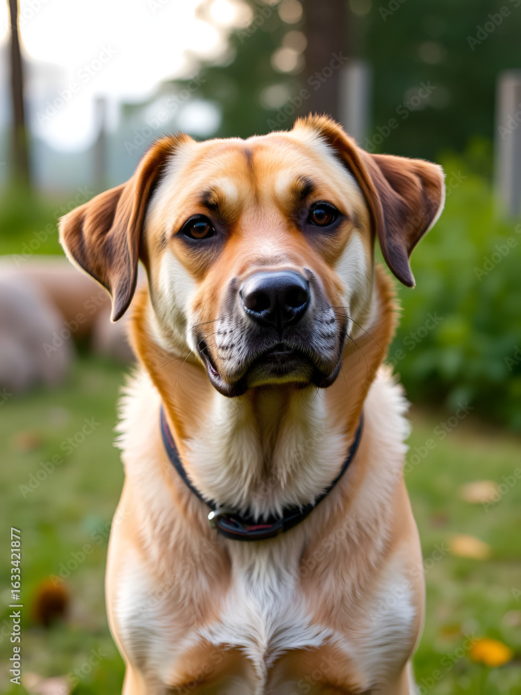A cute large mutt dog A cute large mutt dog