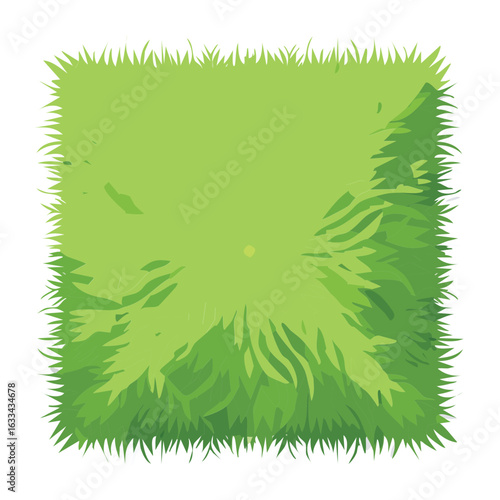 A Square Patch of Fresh Green Grass