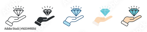 Value Proposition Icon Set Multiple Style Collection