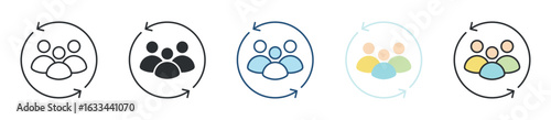 Customer Retention Icon Set Multiple Style Collection
