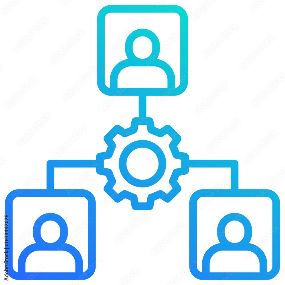 Fototapeta premium Organization Structure Icon