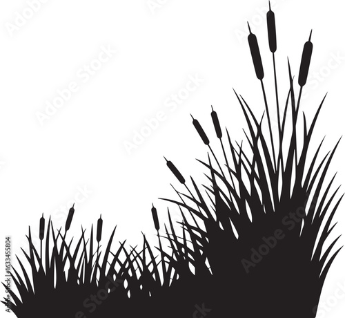 hand drawing grass