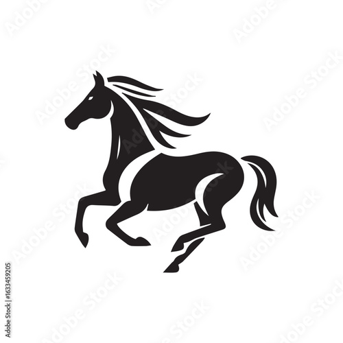 Horse Jump Vector 3d Riding Black