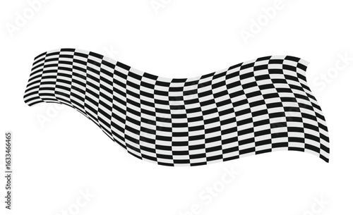 Racing flag. Race flag vector icon. Finishing flag. Vector design illustration.
