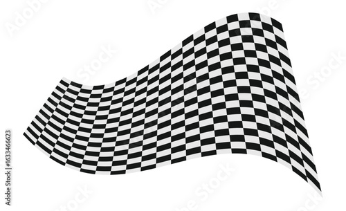 Racing flag. Race flag vector icon. Finishing flag. Vector design illustration.
