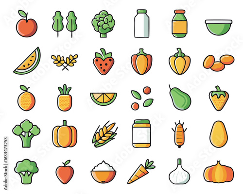 Comprehensive collection of vegan lifestyle symbols and dietary graphics in striking black and blue hues isolated on transparent background