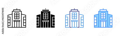 Enterprise icon set multiple style collection