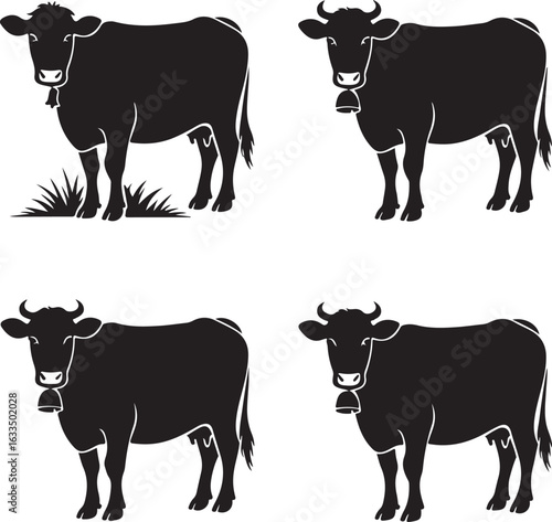 Cow Silhouette Vector | Farm Animal Clipart

Dairy Cow Silhouette | Rustic Farm Design

Standing Cow Silhouette | Livestock Animal Art

Black Cow Silhouette | Cattle Vector Illustration

Cow Outline S