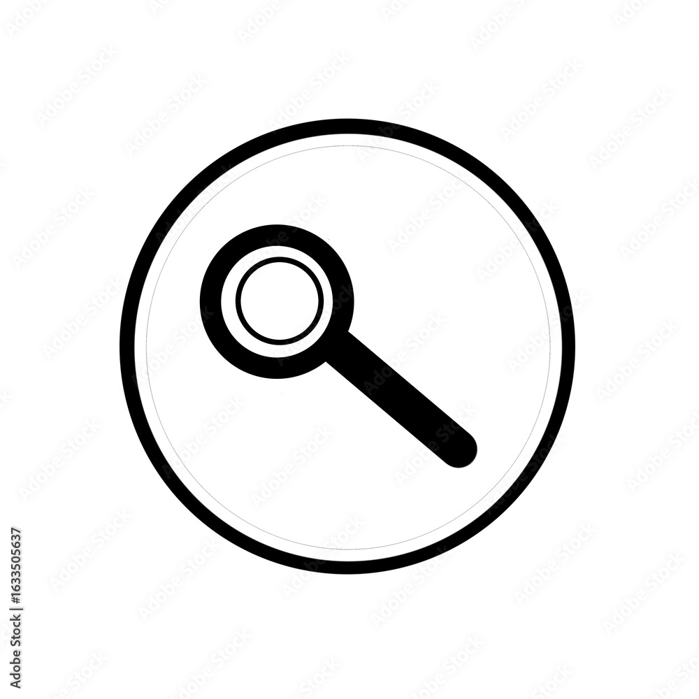 vector magnifying glass icon vector magnifying glass icon