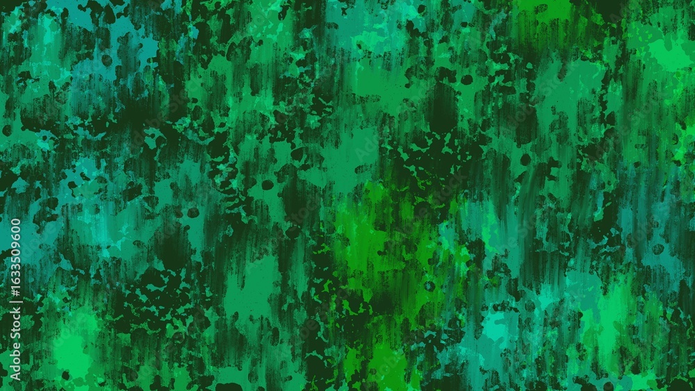 Fototapeta premium Green Leaf Watercolor Abstract Texture.