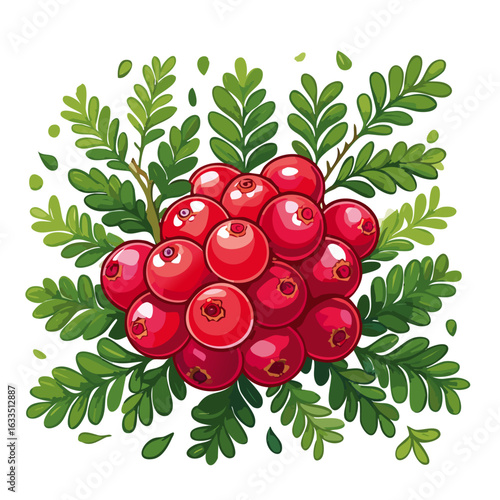 Tick beetle vector color illustration. Detailed image of parasite on isolated background.