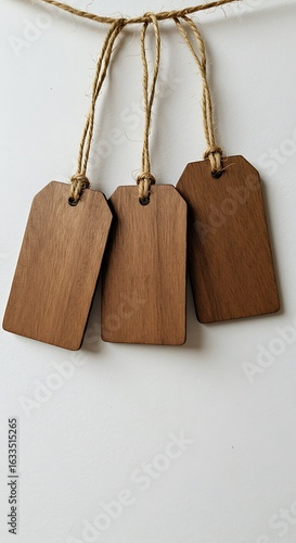 木製タグ ３枚セット ナチュラル シンプル